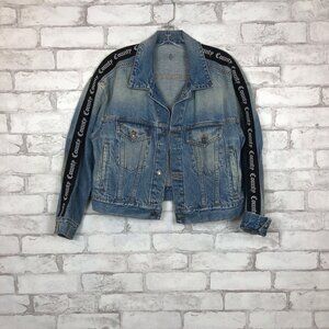 MARCELO BURLON County of Milan Men's Blue Denim Jacket SMALL CWYE004F18876207